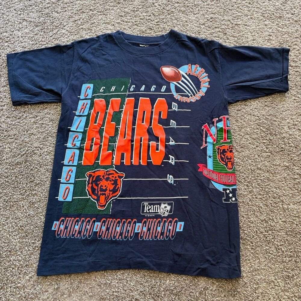 Vintage 1992 Salem Sportswear Chicago Bears AOP Aerial Assault Size M NFL 90s